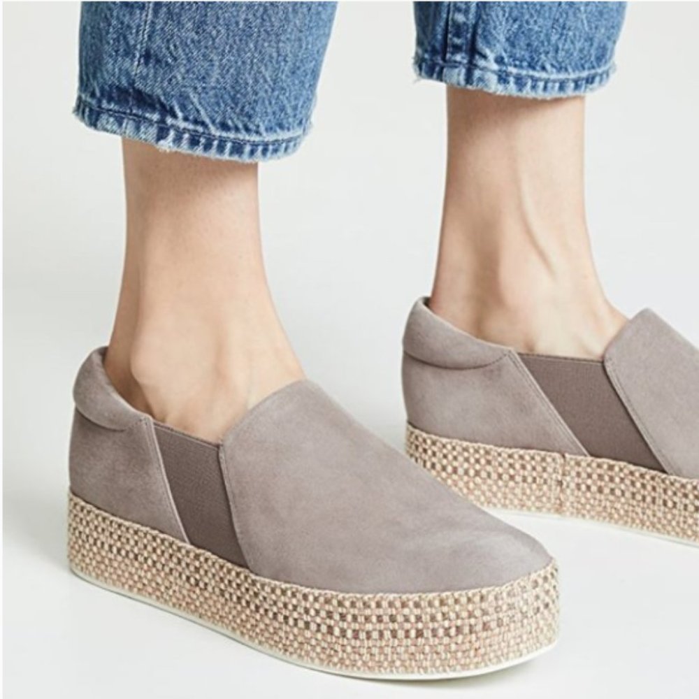 Vince Taupe Platform Sneakers